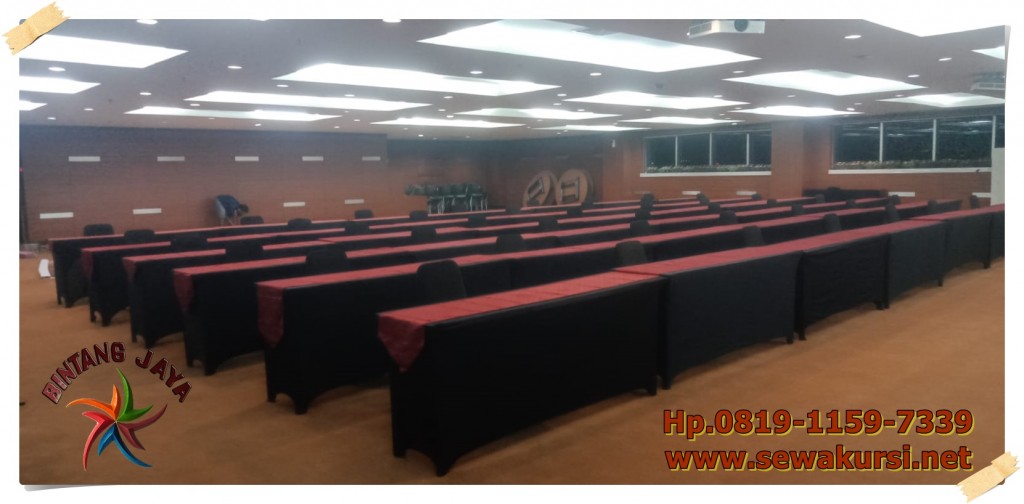 Sewa Meja Ibm Cover Hitam Set Futura