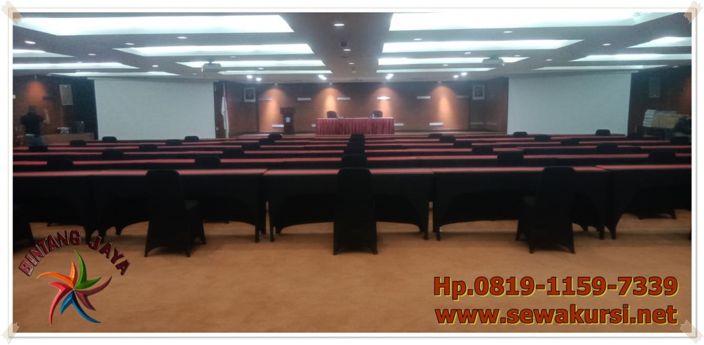 Sewa Meja Ibm Cover Hitam Set Futura