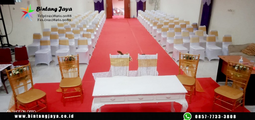 Sewa Kursi Futura Cover ketat dengan Pita Cantik Bekasi