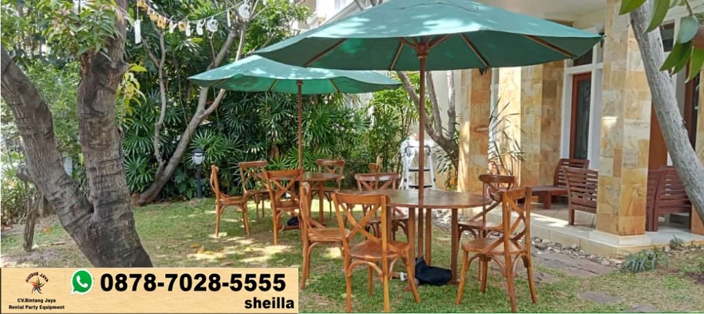 Sewa kursi crossback kursi kayu unik harga menarik Jakarta