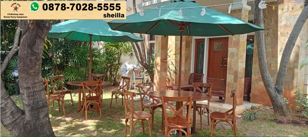 Sewa kursi crossback kursi kayu unik harga menarik Jakarta