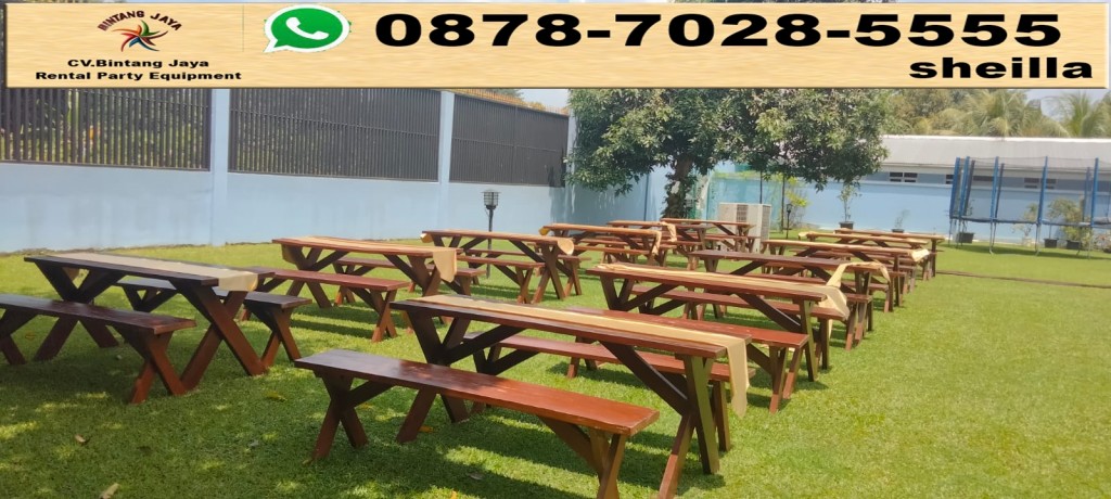 Sewa kursi taman kayu exstra Jakarta