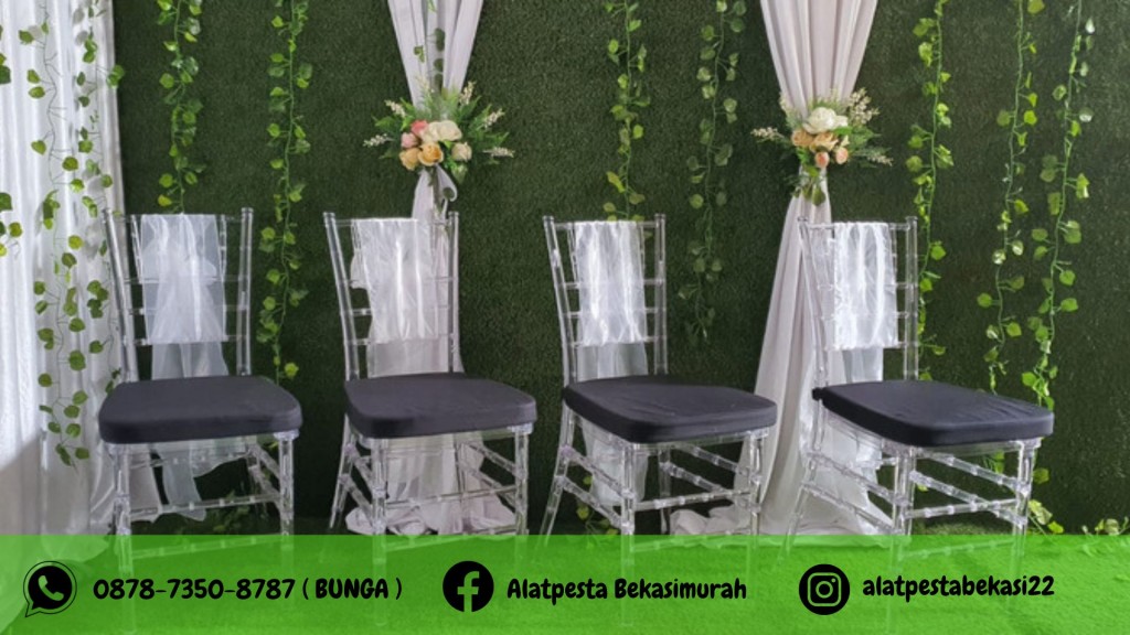 sewa kursi tiffany acrylic sudirman Sewa Kursi Kaca Berkualitas
