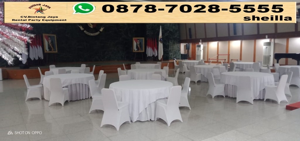 menyewakan raund table dengan aksesoris terbaik dan beragam warna