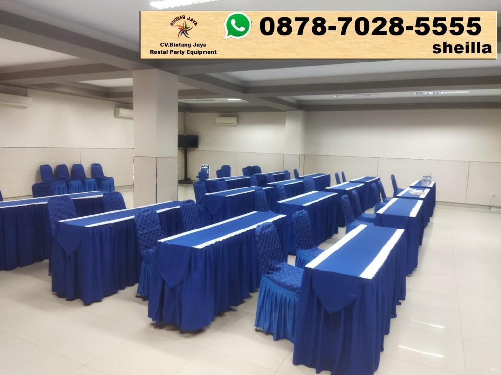 Sewa meja kotak cover biru Jakarta Barat2 Sewa meja kotak cover biru Jakarta Barat