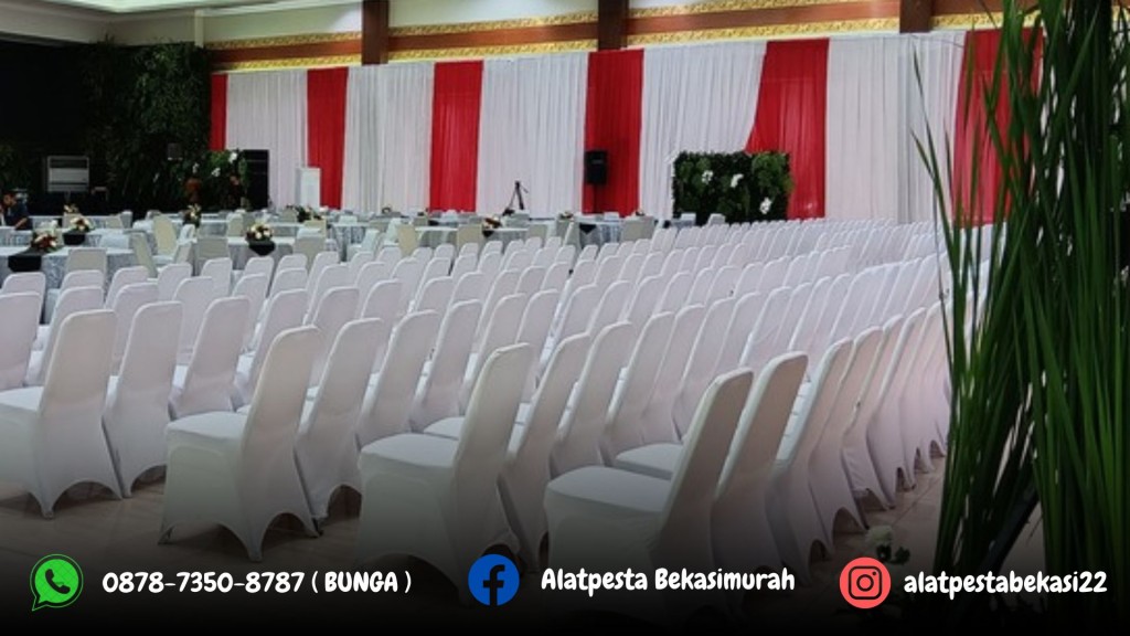 Jasa Sewa Kain Filamin Tirai Merah Putih Area Bandung