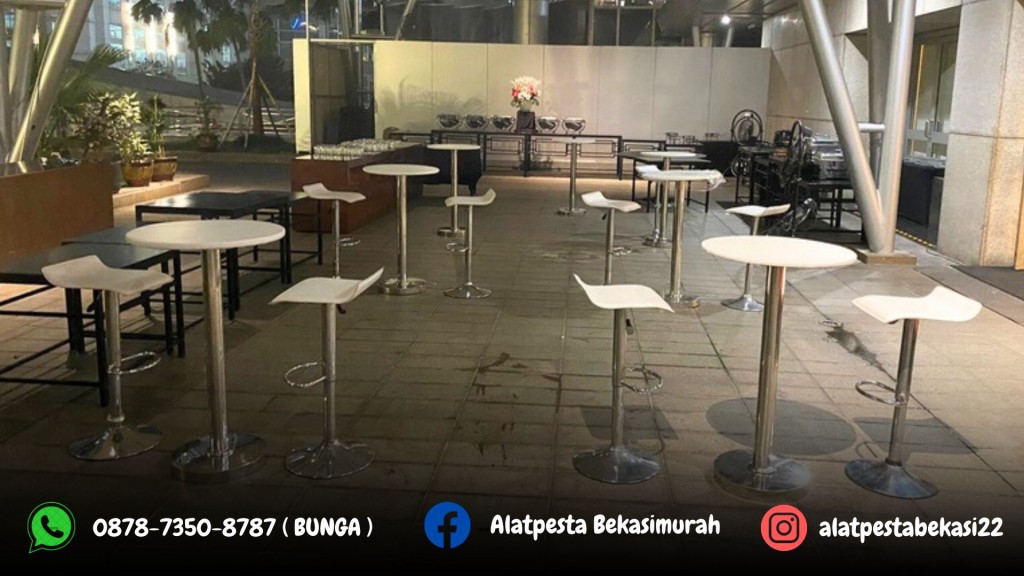 Jasa Sewa Kursi Bar Minimalsi Kotak Putih Area Jakarta
