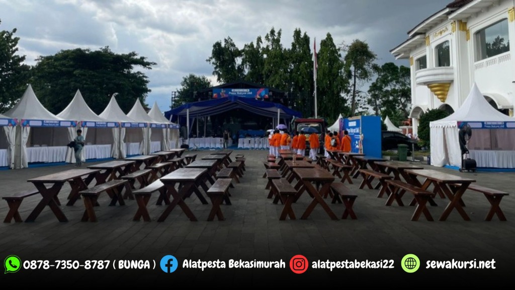 Jasa Sewa Tenda Kerucut dan Meja Kursi Taman Outdoor Jakarta