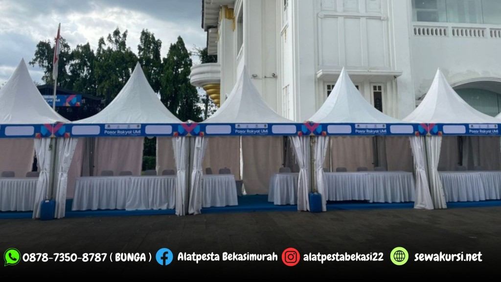 Jasa Sewa Tenda Kerucut dan Meja Kursi Taman Outdoor Jakarta