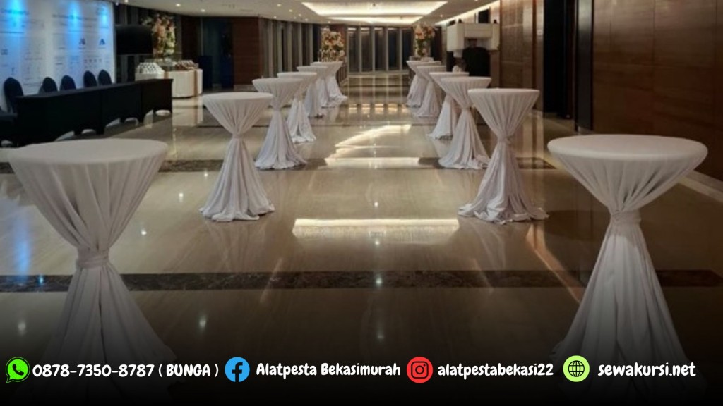 Rental Meja Bar Cover Tebar Tali Pita Jakarta