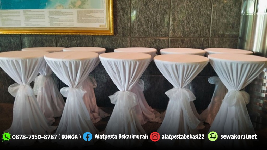 Rental Meja Bar Cover Tebar Tali Pita Jakarta