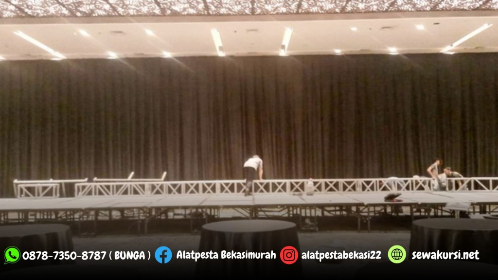 Sewa Barstool Karpet dan Black Curtain Jakarta