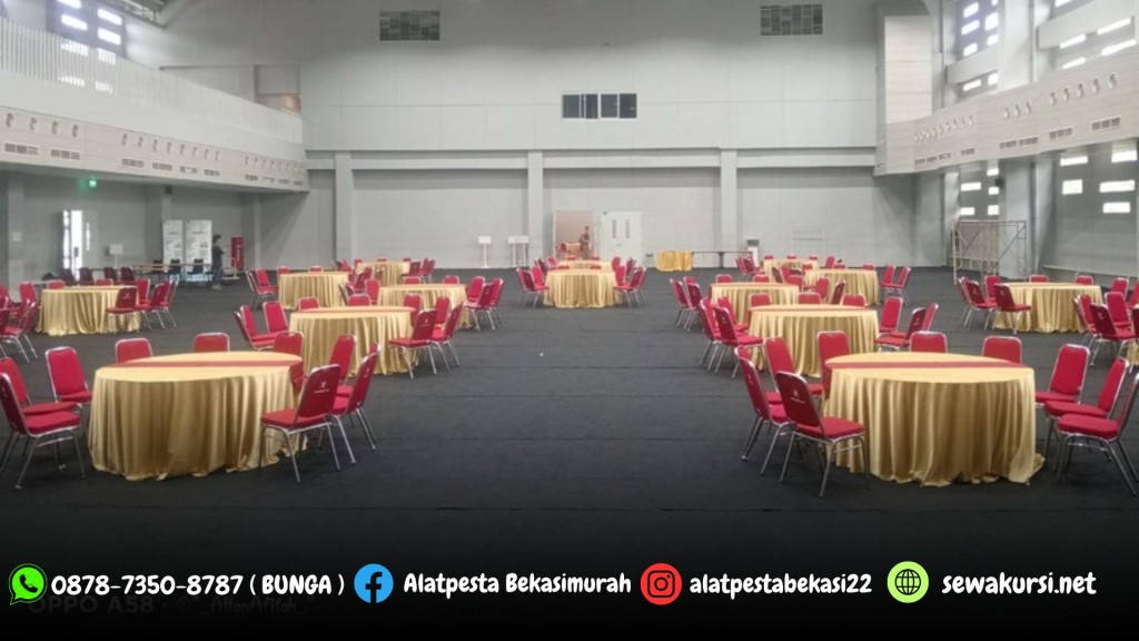 Sewa Kursi dan Meja Bulat Event Binus Alam Sutra