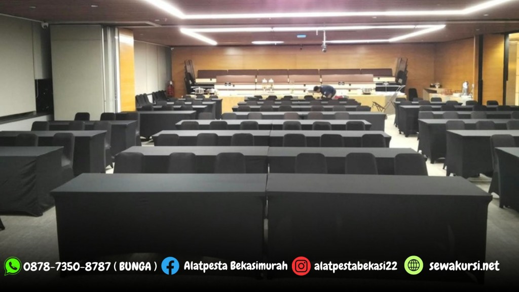 Sewa Meja Ibm Kursi Full Cover Hitam Jakarta 878-7350-8787 (BUNGA)