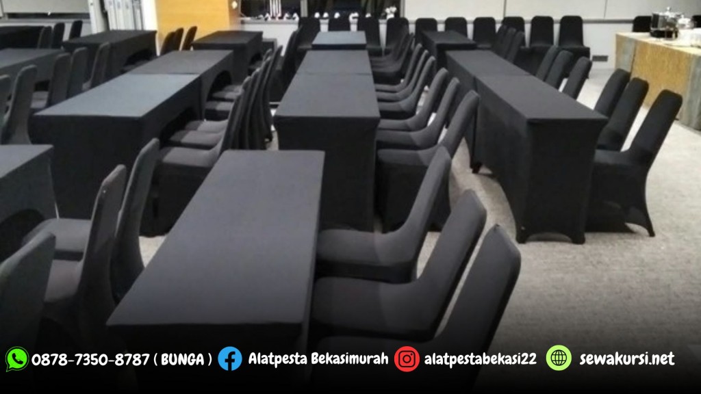 Sewa Meja Ibm Kursi Full Cover Hitam Jakarta 878-7350-8787 (BUNGA)