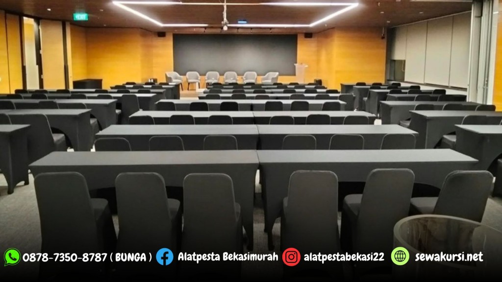 Sewa Meja Ibm Kursi Full Cover Hitam Jakarta 878-7350-8787 (BUNGA)