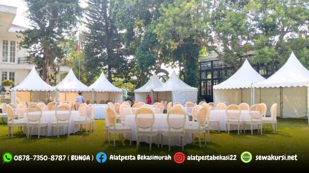 Sewa Tenda Sarnafil Kerucut Atap Putih Jakarta 0878-7350-8787