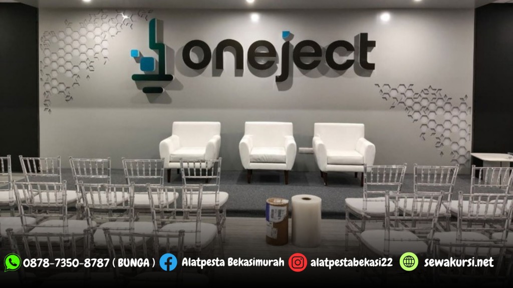 Sewa Kursi Tiffany Acrylic Kaca Kirim Jakarta Pusat